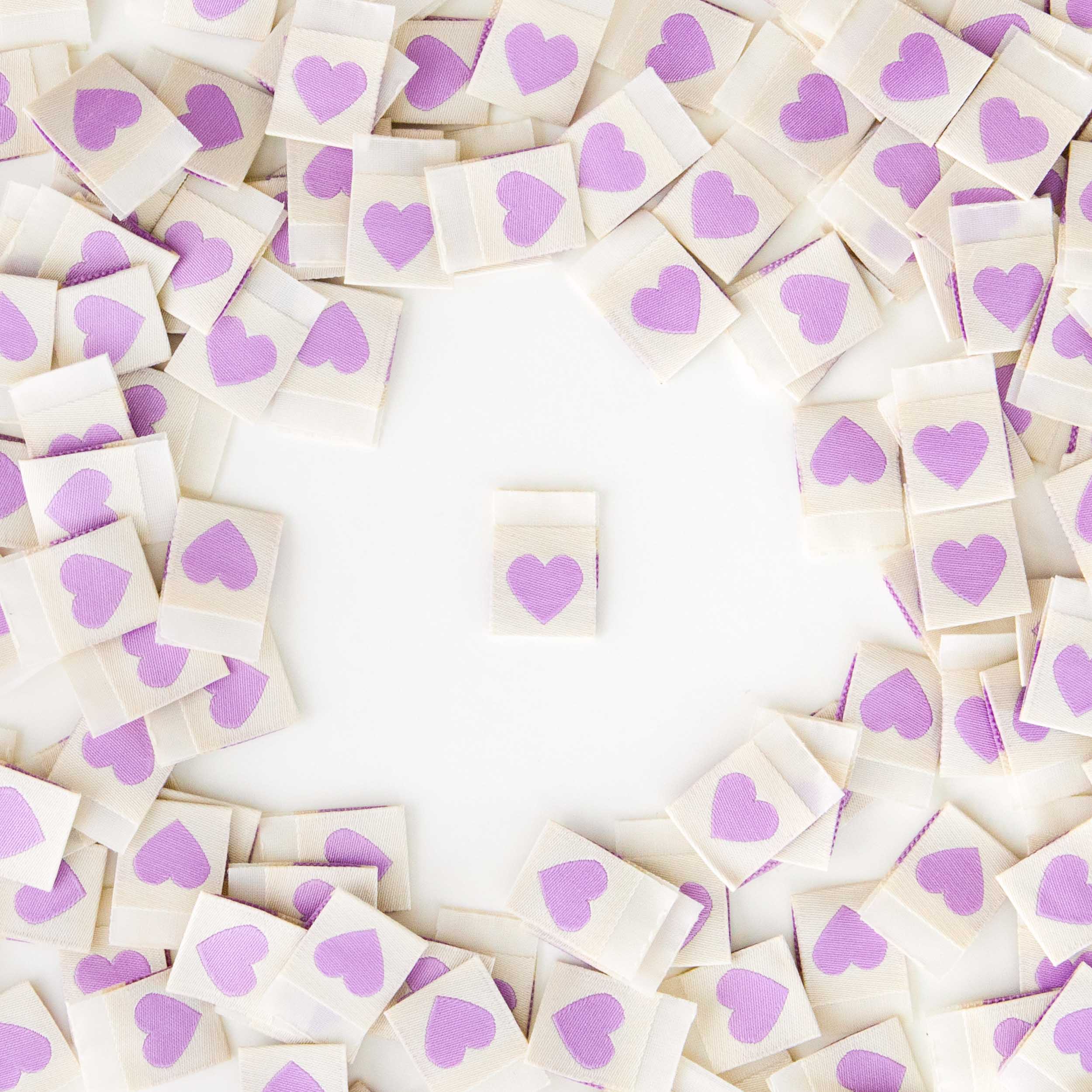 Purple Heart Sarah Hearts Labels